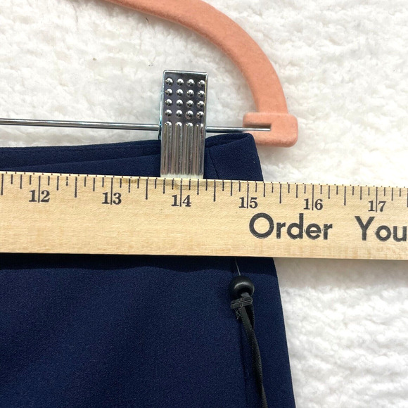 DKNY Pants Womens Small Blue Straight Leg Mid Rise Pockets Trousers Casual - Picture 7 of 10